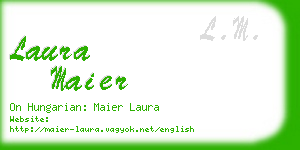 laura maier business card